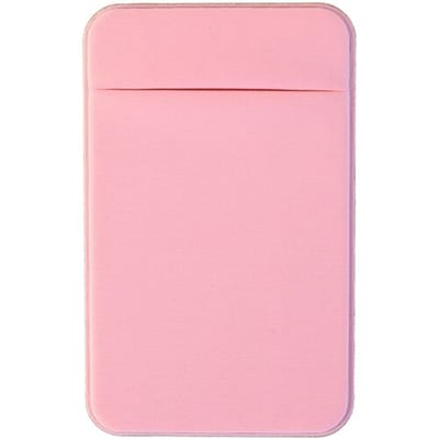 xoxo Wildhearts telefoonsticker - Elastic Lycra Sticker Wallet (Roze) - Pasjeshouder telefoon sticker - Card Holder - Elastische pashouder - Portemonnee - Plak kaarthouder - Opplakbaar - Roze