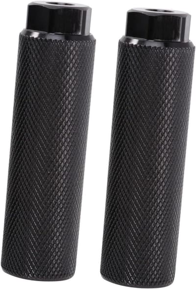 Fiets Voetsteunen - Stunt Pedaal - Extra Passagiers - Antislip Gekarteld - 10 cm Lengte - Zwart