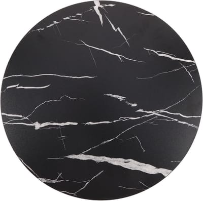 Rond Tafelblad - Vervangend blad - Tafel Upgrade - Veilig Afgerond Profiel - 40 cm - Zwart