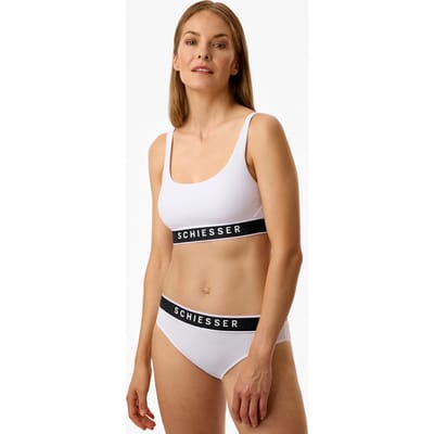 Rio-slip met dubbelrib, wit - Pure Rib 36