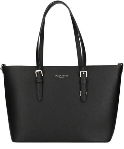 Flora & Co Nora Grote Schoudertas - Dames - Imitatieleer - Zwart