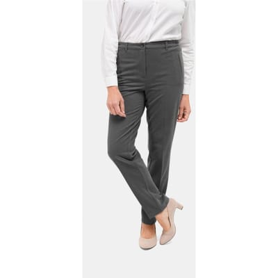 Aangenaam zachte flannellen broek LOUISA - grijs - Gr. 40 van Goldner Fashion