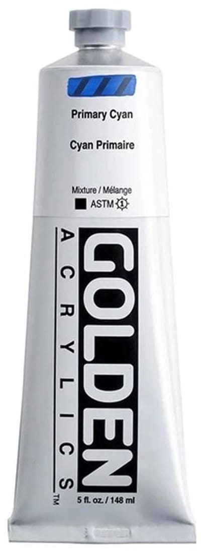 Golden Heavy Body Acrylverf Primair Cyaan 148 ml