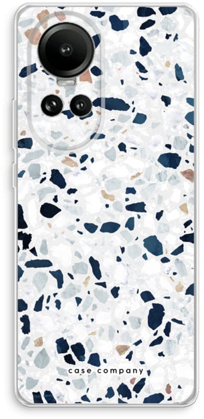 Case Company® - Hoesje geschikt voor Oppo Reno 10 hoesje - Terrazzo N°1 - Soft Cover Telefoonhoesje - Bescherming aan alle Kanten en Schermrand