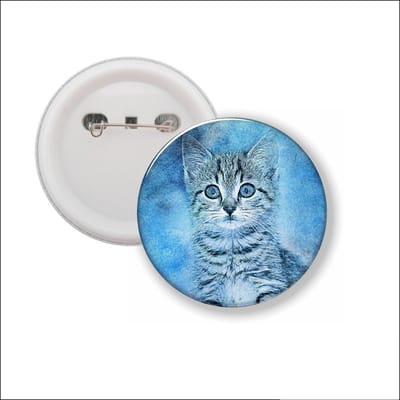 Button Met Speld - Kat