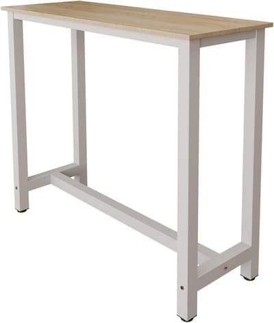 Hoge Bartafel - Keuken Bartafel Eettafel - Gezellig Eten - Mat Melamine Blad - 120 x 100 x 40 cm