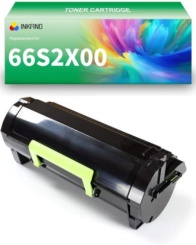INKFIND 66S2X00 Zwart tonercartridge compatibel met Lexmark 66S2X00 Zwart geschikt voor Lexmark MX532adwe/MS531dw - 1-pack Zwart