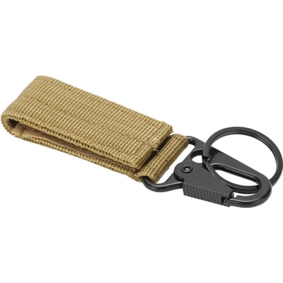 Buiten Riem Hangende Sleutelhanger Karabijnhaak Klittenband Sleutelhanger Clip Gesp Hanger beige