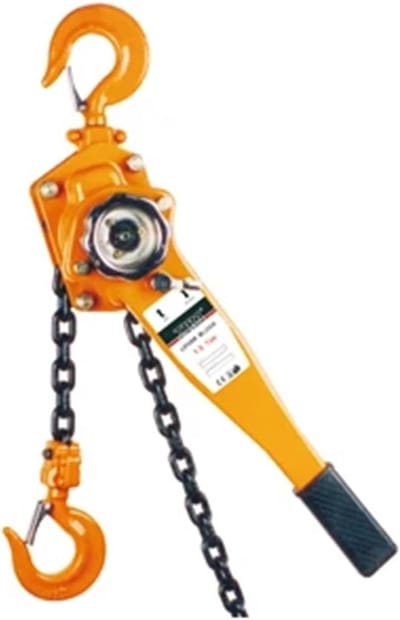 Kettingtakel - Hefboomtakel - Zwaar Werk - Dubbele Palremmen - 1.5 Ton - Zwart