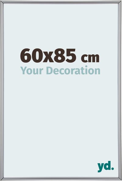 Your Decoration - Fotolijst 60x85 cm - Kunststof - Zilver Hoogglans - Annecy