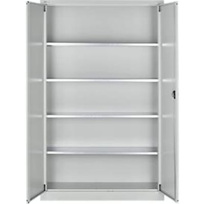 Schäfer Shop Select materiaalkast MSI 2512 S, B 1200 x D 500 x H 1935 mm, lichtgrijs/lichtgrijs