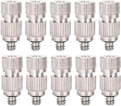 Dailygoods- Verneveling Nozzles 10 Stuks - Roestvrij Staal - Antiverstopping - Hogedruk Sproeier - Koelsysteem - Duurzaam Materiaal