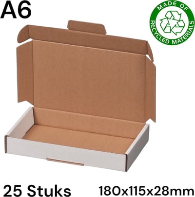 Power Escorts - Gerecycled - 25 stuks Brievenbusdoos 180 x 115 x 28 mm (A6)