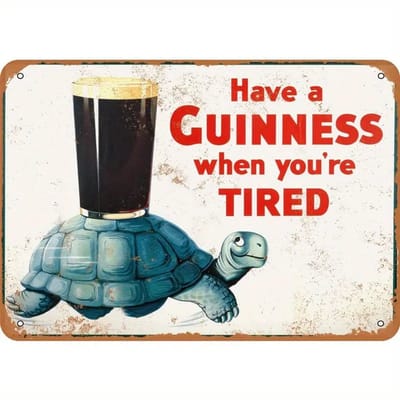 Guinness 'Have a Guinness when you're tired' [Wandbord] [Bier] [Wanddecoratie]