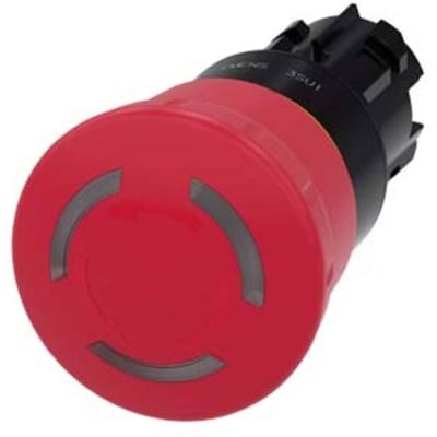 Siemens 3SU1001-1HB20-0AA0 Noodstop-paddenstoelknop Verlicht IP66, IP67, IP69/IP69K 1 stuk(s)