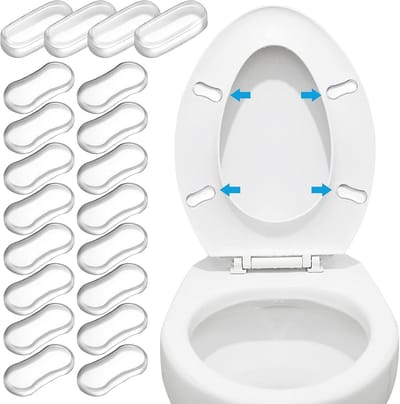 Vervangende Toiletbril Bumpers - 20 Stuks Zelfklevende Rubber Pads voor Wc-deksel