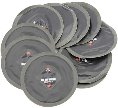 Dailygoods- Bandenreparatiepleister 10 Stuks - Natuurrubber - Universele Patch - Diameter 90 Mm - Sterke Hechting - Lichtgewicht en Praktisch - Lekreparatie