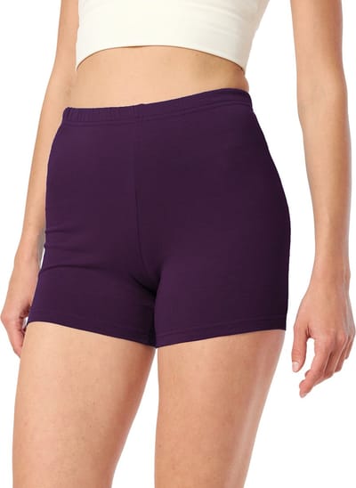 Merry Style MS-MS10-283-LE Dames Leggings - Sport - Vrijetijdsbroek - Kort - Viscose - Sporbroek - Yogabroek - Pruim - XS
