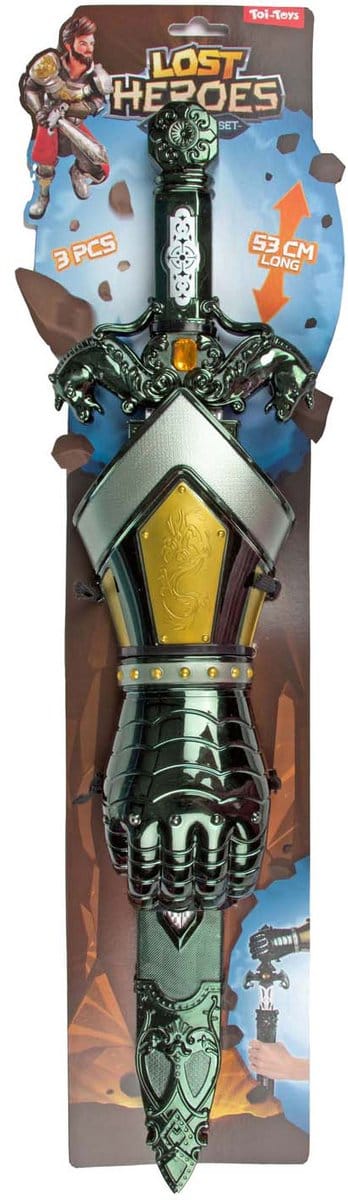 Lost Heroes Verkleedset Ridder met Zwaard en Hand, 53cm