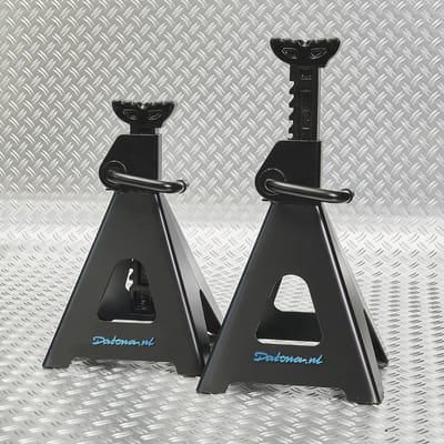 Datona® Assteunen set 12 ton - maximale hoogte 74,5 cm - Zwart