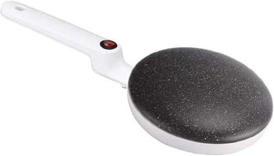 Elektrische Pannenkoekenpan - Crêpe Maker - Snelle Pannenkoeken Maken - Anti-aanbak Oppervlak - 20cm Diameter - Wit