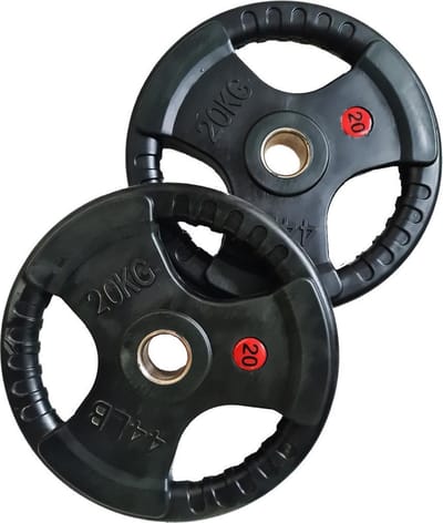 Olympische halterschijven - Bumperplates - set 20KG (2 stuks)