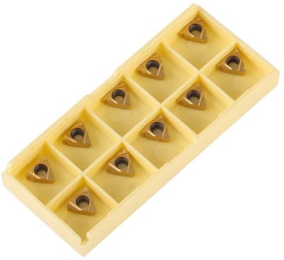 Dailygoody - Draaibank Wisselplaten - Hardmetalen wisselplaten - Duurzaam in gebruik - Goud - Tips Inserts - Perfect voor bewerken van...