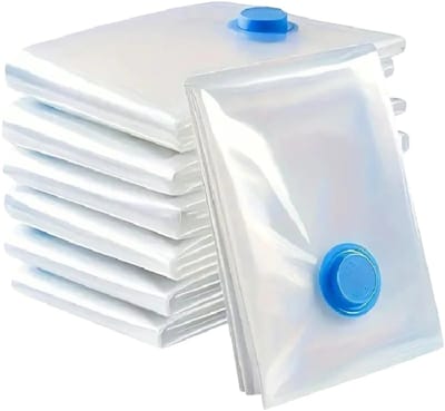 Home & Marker Vacuümzakken Set - Vacuumzakken Kleding - Vacuumzakken Dekbedden - Vacumeerzakken - 7 Stuks (5x 58x40 cm, 2x 77x60 cm) - VACKBAGS