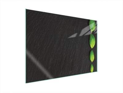 TMK ArtDeko - Glazen Beschermplaat - 70x52 cm - Inductie, Keramisch, Elektrisch, Gas - Snijplank