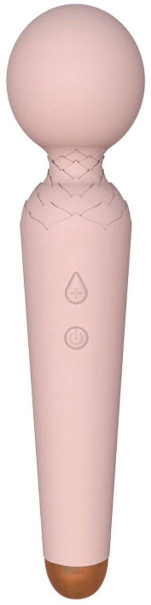 Boysoftoys - 22-00052 - Power wand Massager vibrator - 10 Functions - Silicone - 19,5 cm - dia 4 cm - Rechargeable - Flesh