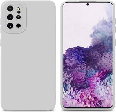 Cadorabo Hoesje geschikt voor Samsung Galaxy S20 PLUS in FLUID WIT - Beschermhoes gemaakt van flexibel TPU silicone Cover Fluid Case