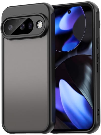 Coverup Hoesje - Geschikt voor Google Pixel 10 Hoesje - Coverup Mat Transparante Back Cover met Camera Cover - Zwart