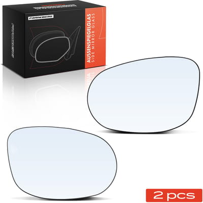 Frankberg 2x Buitenspiegelglas Voor Links Rechts voor Ford KA RU8