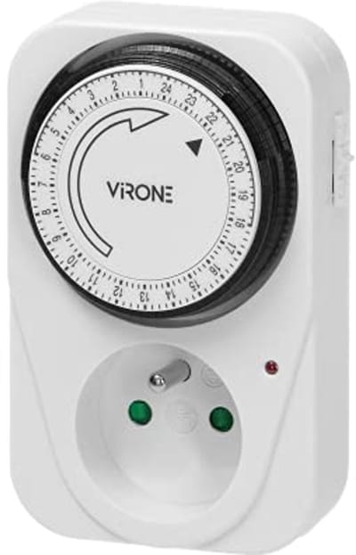 Mechanische Timer met Stopcontact 3500W en 15 Min Interval