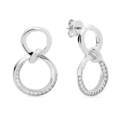 Jette - 89207968 - Oorbellen - Dames - 925 Zilver - gepolijst met Zirkonia