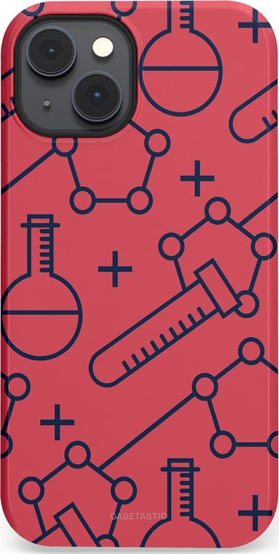 Casetastic hoesje geschikt voor Apple iPhone 14 Plus - MagSafe - Dubbellaagse bescherming - Rode Laboratorium - Fashion Case - Koraal