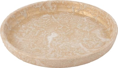 J-Line bloempot Terra - keramiek - rose/goud - Ø 40 cm