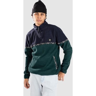 Iriedaily Monte Noe Troyer Half-Zip Fleece Trui groen