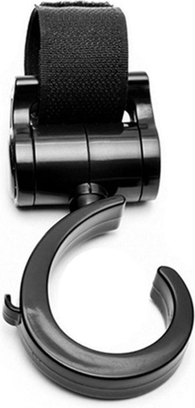 2 stuks - sterke haak boodschappenhaak buggy / kinderwagen / voiture - tassenhaak - ophanghaak - 360° draaibaar
