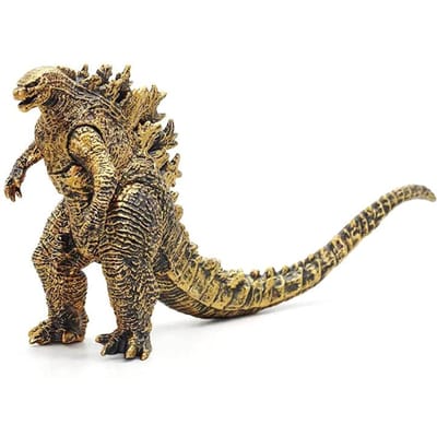 Koning Der Monsters Gouden Kleur Godzilla Film Actiefiguur Zacht Rubber PVC Model Beweegbare Gewrichten Dinosaurussen Kinderen Speelgoed Cadeau beige