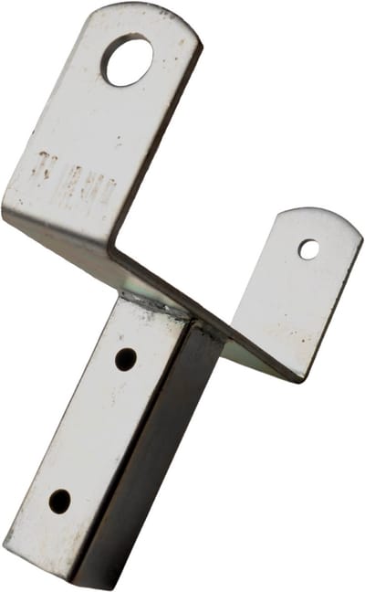 Steun voor kielrol - 200x85 mm - koker 40 mm