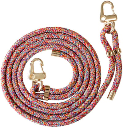 xoxo Wildhearts telefoonkoord - Rainbow & Gold - Geschikt voor iPhone - Geschikt voor Samsung - Universeel - Phone cord - Telefoonketting - Koord voor telefoon - Telefoon hanger - Regenboog - meerkleurig