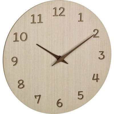 TFA Dostmann 60.3072.01 Wandklok Kwarts 29.8 cm x 4.1 cm x 29.8 cm Hout (licht)