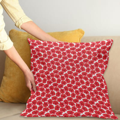 ABAKUHAUS Aloha Kussenhoes – Decoratieve Kussenhoes 50x50 cm – Tropische Flora, Dubbelzijdig bedrukt