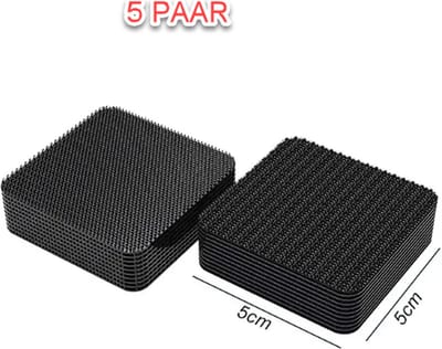5 Paar Universele Auto Tapijtmat Bevestigingsstickers - Onzichtbare Antislip Tape van Nylon Magic Tape met Auto Traceless Lijm