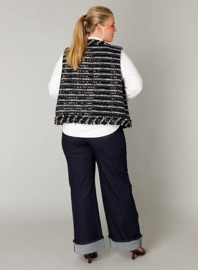 YEST CURVE Freyja Cover ups - Dark Navy/Multi Colo - maat 2(50)