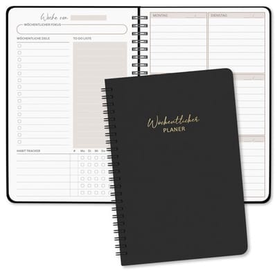 Ongedateerde Weekplanner A5 - Agenda met To-Do Lijst