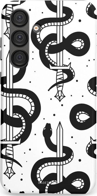 Casetastic Hoesje Geschikt voor Samsung S25 Plus - Stijlvolle Beschermende Duo-layer Case - Sluipzwaard