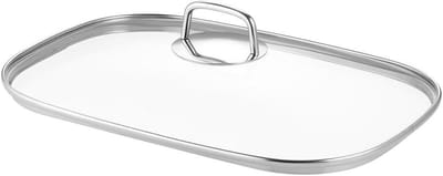 Glazen Deksel - Pan Deksel - Koken en Bakken - Hittebestendig Glas - 36 x 25 cm - Transparant
