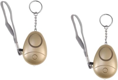 Persoonlijk Alarm - Noodalarm Veiligheid - Zelfbescherming - Luid Geluid 130 dB - 6.5 cm - Goud